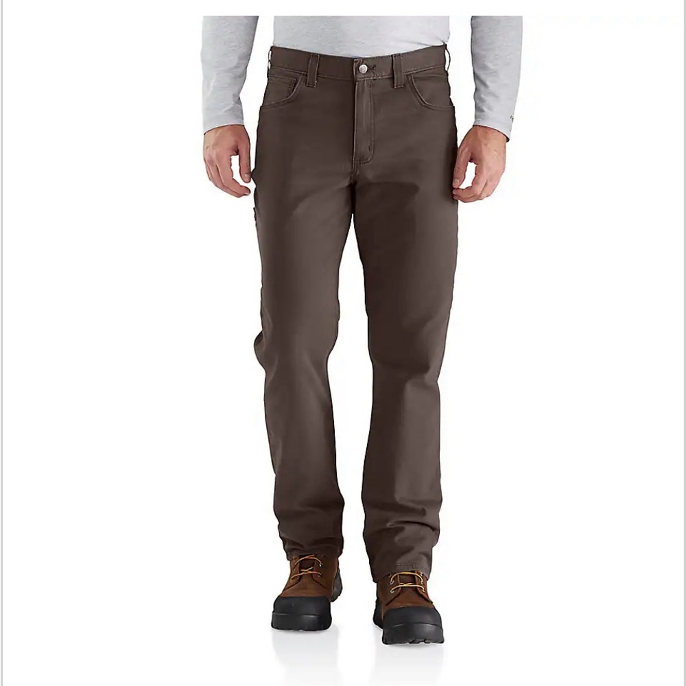Carhartt Work Pant Rugged Flex Relaxed Fit Canvas 5-Pocket BN2517-M Dark Coffee